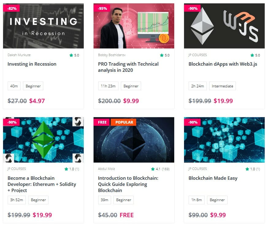 BitDegree Crypto Investing Courses