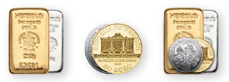 Gold Silber Silver Barren, bullion & coins, Muenzen
